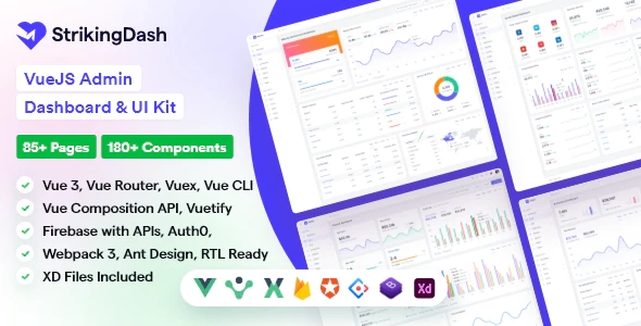 StrikingDash - Vue 3 Yönetici Panosu Şablonu