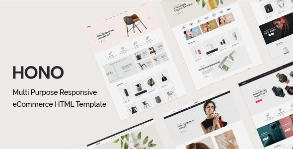 Hono - قالب HTML متعدد الأغراض للتجارة الإلكترونية