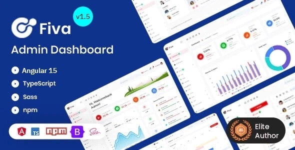 Fiva — Шаблон панели администратора с Angular 15 и HTML