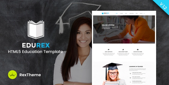 EduRex - HTML-Vorlage für Bildung und Kurse