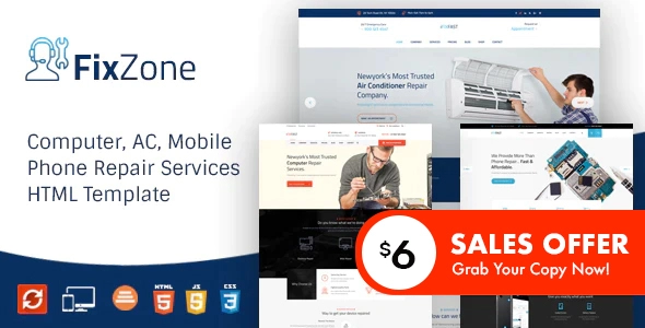 FixZone - Electronics Repair HTML Template