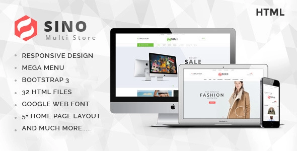 Sino - Moda Elektronik Mağazası HTML Şablonu