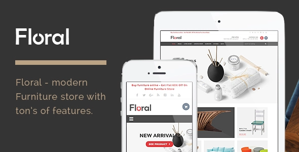 Floral - HTML-Vorlage für Möbelhäuser