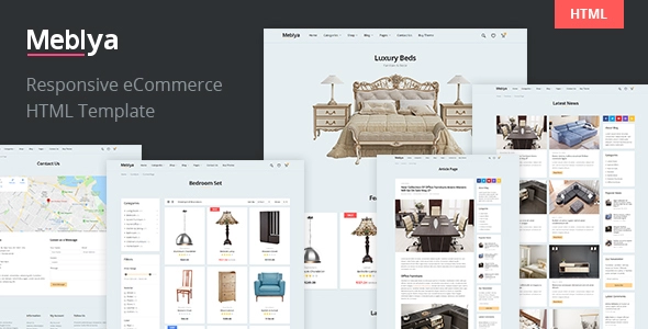 Meblya - Furniture eCommerce HTML Template