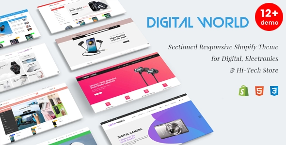 Digital World - Modèle HTML pour magasin d'électronique et de haute technologie