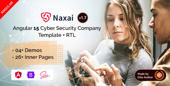 Naxai - Angular 15+ Siber Güvenlik Hizmetleri Ajansı Şablonu