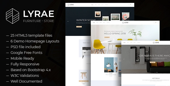 Lyrae | Furniture Store and Handmade Shop HTML5 Template