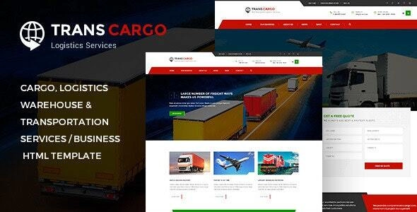 TransCargo - HTML-шаблон для транспорта и логистики
