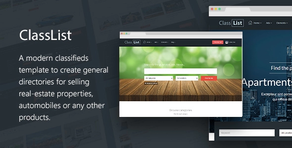 ClassList - Directory/Classifieds Listing Template