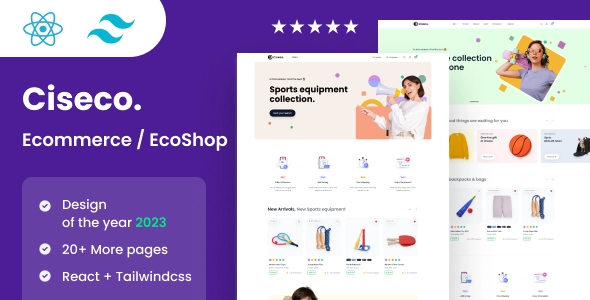 Ciseco - Modello React per negozio ed e-commerce