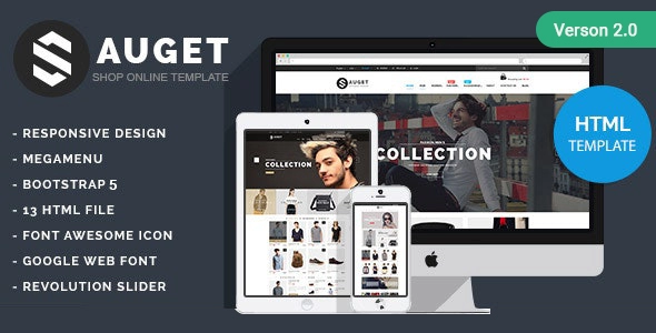 Sauget - Modello HTML per negozio di elettronica di moda