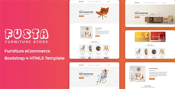 Fusta - Modèle Bootstrap 5 pour le commerce électronique de meubles