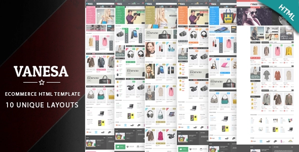 Vanesa - Plantilla HTML para tienda de electrónica de moda