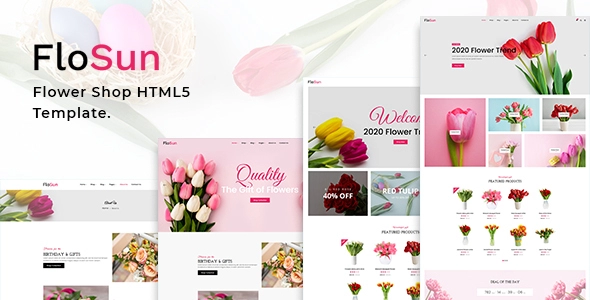FloSun - Modèle HTML5 de magasin de fleurs
