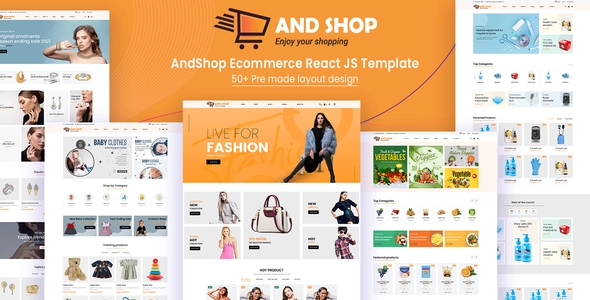 AndShop قالب HTML للتجارة الإلكترونية