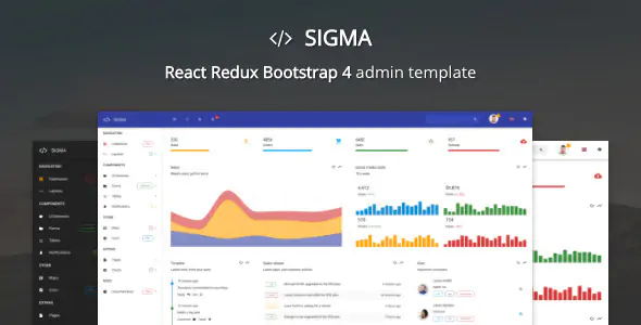 Sigma - React Bootstrap 4 Yönetici Şablonu