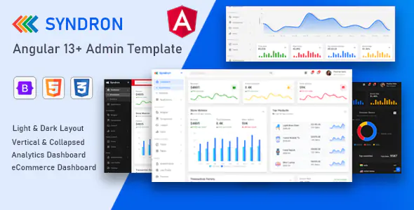Syndron - Шаблон администратора Angular 13+ Bootstrap 5