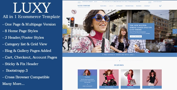Luxy - Modello HTML per e-commerce