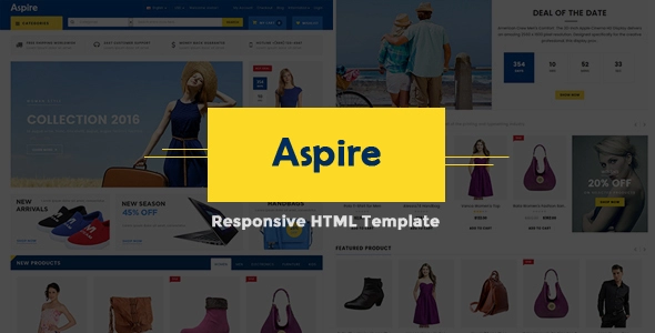 Aspire - Duyarlı Çok Amaçlı HTML5 Şablonu