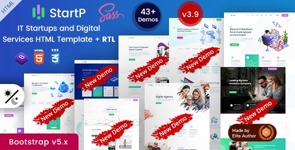 StartP - HTML-шаблон IT Startup & Digital Business Services