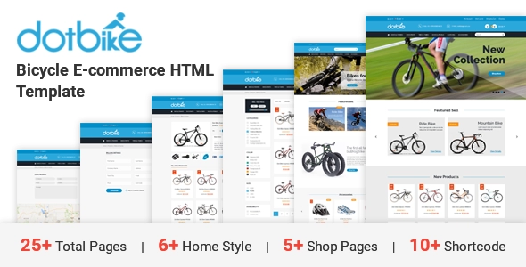 Dirt Bike - E-Commerce-HTML-Vorlage für Fahrräder