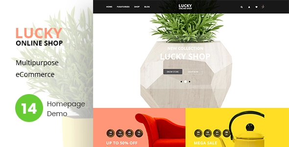 Modèle Html de la boutique en ligne Lucky