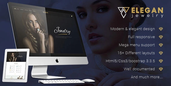 ELEGAN - Responsive HTML5 Jewelry Template