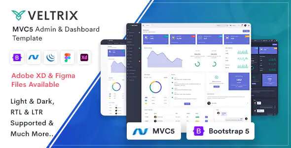 Veltrix - MVC5 Admin & Dashboard Template