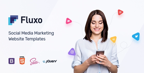Fluxo - Vorlage für Social-Media-Marketing