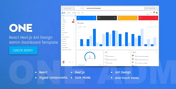 One - React Next.js & Ant Design Admin Template