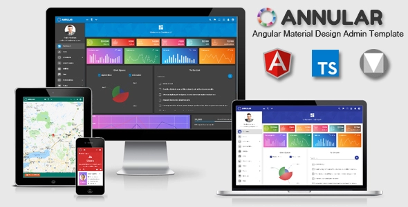Annular - Angular 14 マテリアル デザイン管理テンプレート