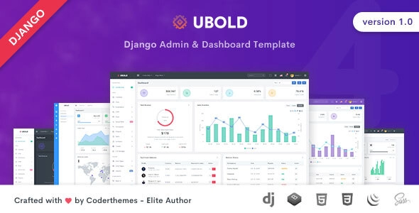 Ubold - Django Yönetici ve Kontrol Paneli Şablonu